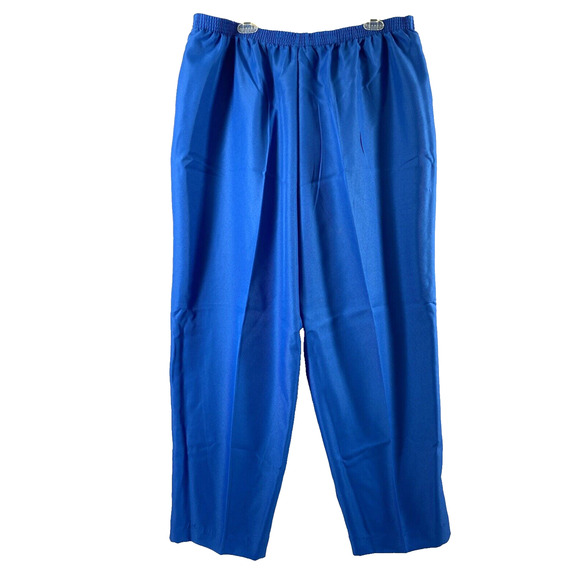 Blair Pants Womens Size 24W Blue‎ Slacks Polyester Slimming Tummy Panel Pockets - Picture 2 of 11